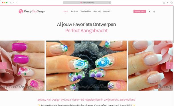 Ghekko Website Design: Beauty Nail Design