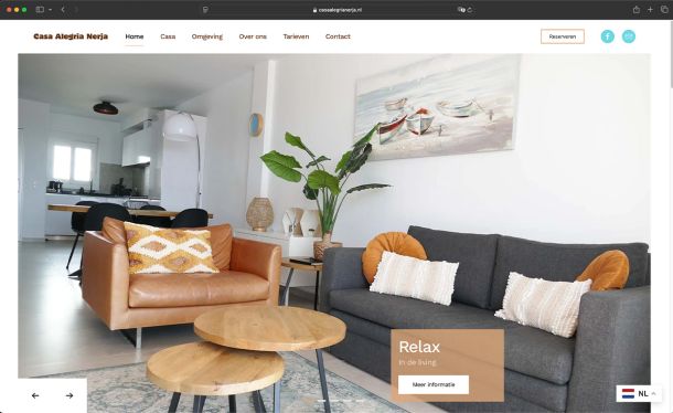 Casa Alegria Nerja Website
