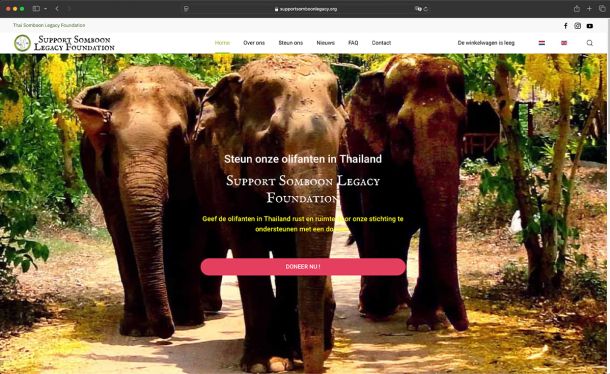 Ghekko Website Design: Support Somboon Legacy
